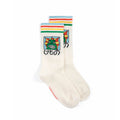 Chaussettes longues en mélange de coton imprimé monstre bête multicolore ludique avec motif graphique amusant pour enfants au quotidien (2-11 ans)