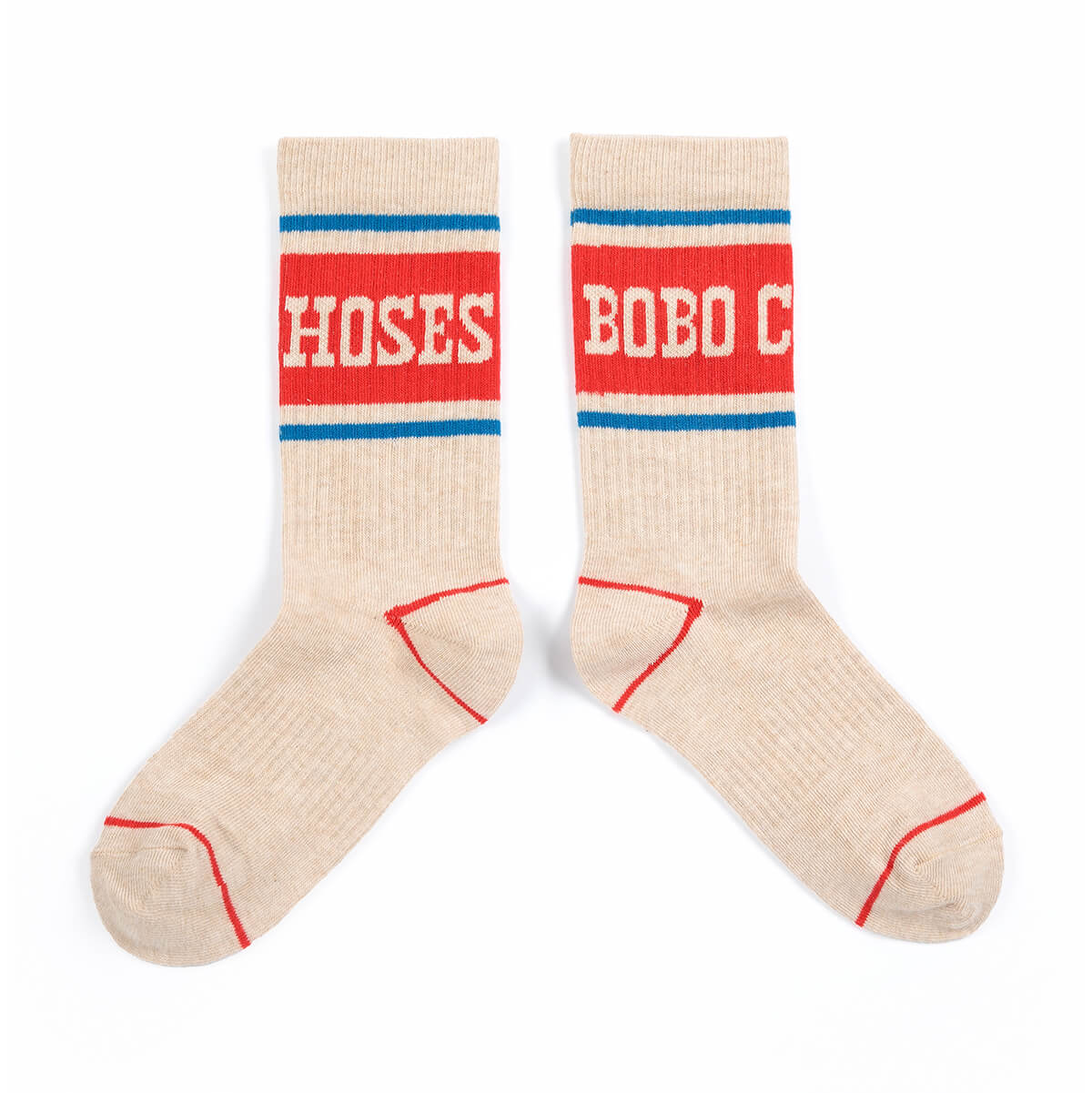 Chaussettes hautes fantaisie en mélange de coton à imprimé graphique multicolore éclatant avec blocs de couleurs audacieux pour enfants au quotidien (2-11 ans)