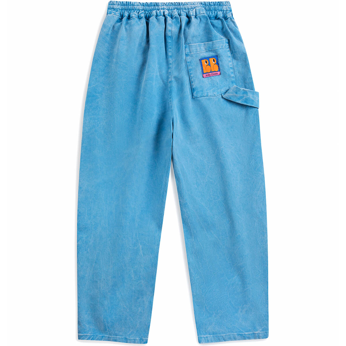 Pantalon tissé avec imprimé lettres multicolores espiègles et étiquette graphique amusante pour enfants (2-13 ans)