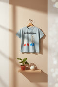 T-shirt en coton imprimé fantôme blanc ludique avec un motif graphique amusant et effrayant pour le quotidien des enfants (2-13 ans)