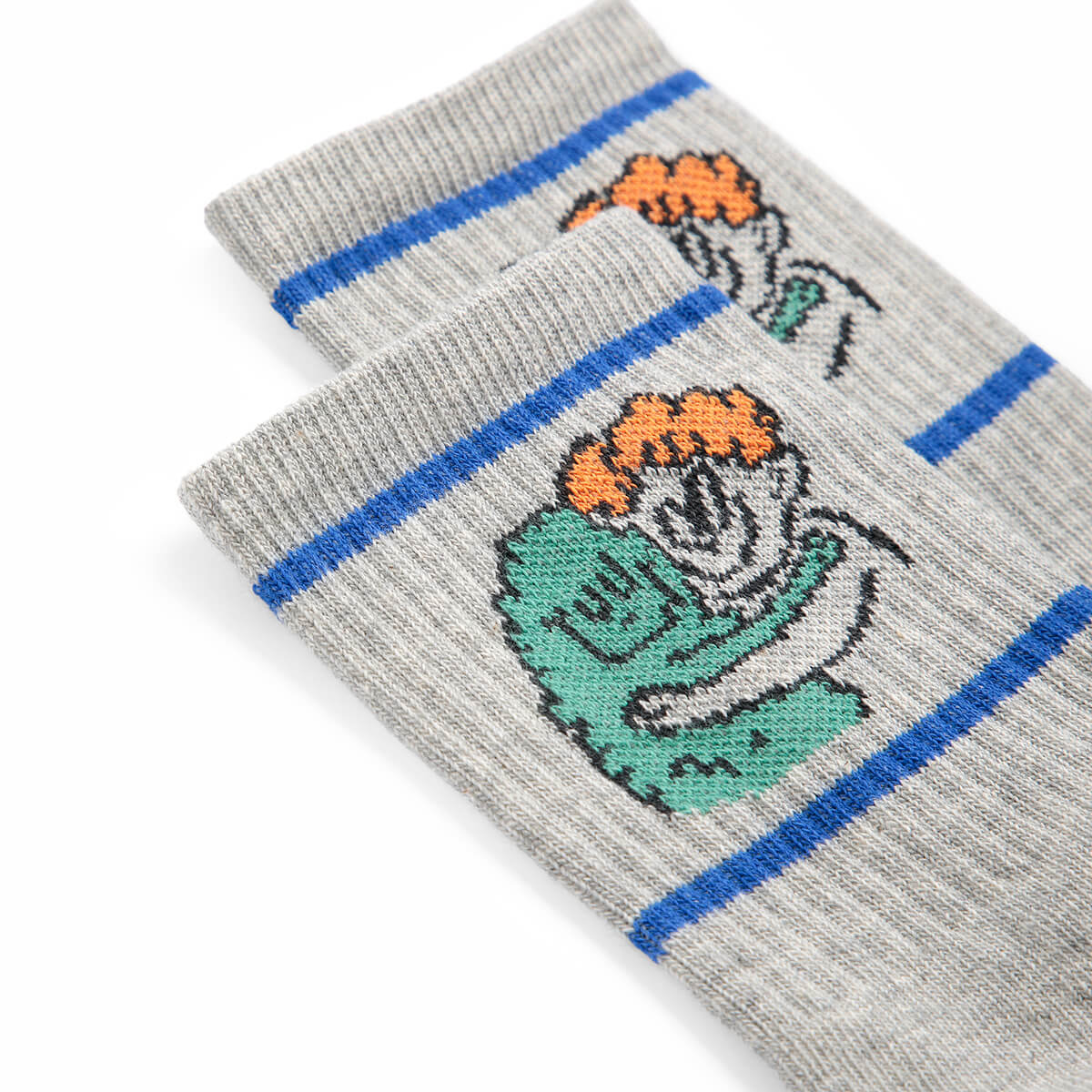 Chaussettes courtes en coton mélangé avec motif de monstre poilu multicolore ludique et motif de créature mignonne pour enfants au quotidien (2-11 ans)