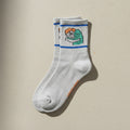 Chaussettes courtes en coton mélangé avec motif de monstre poilu multicolore ludique et motif de créature mignonne pour enfants au quotidien (2-11 ans)