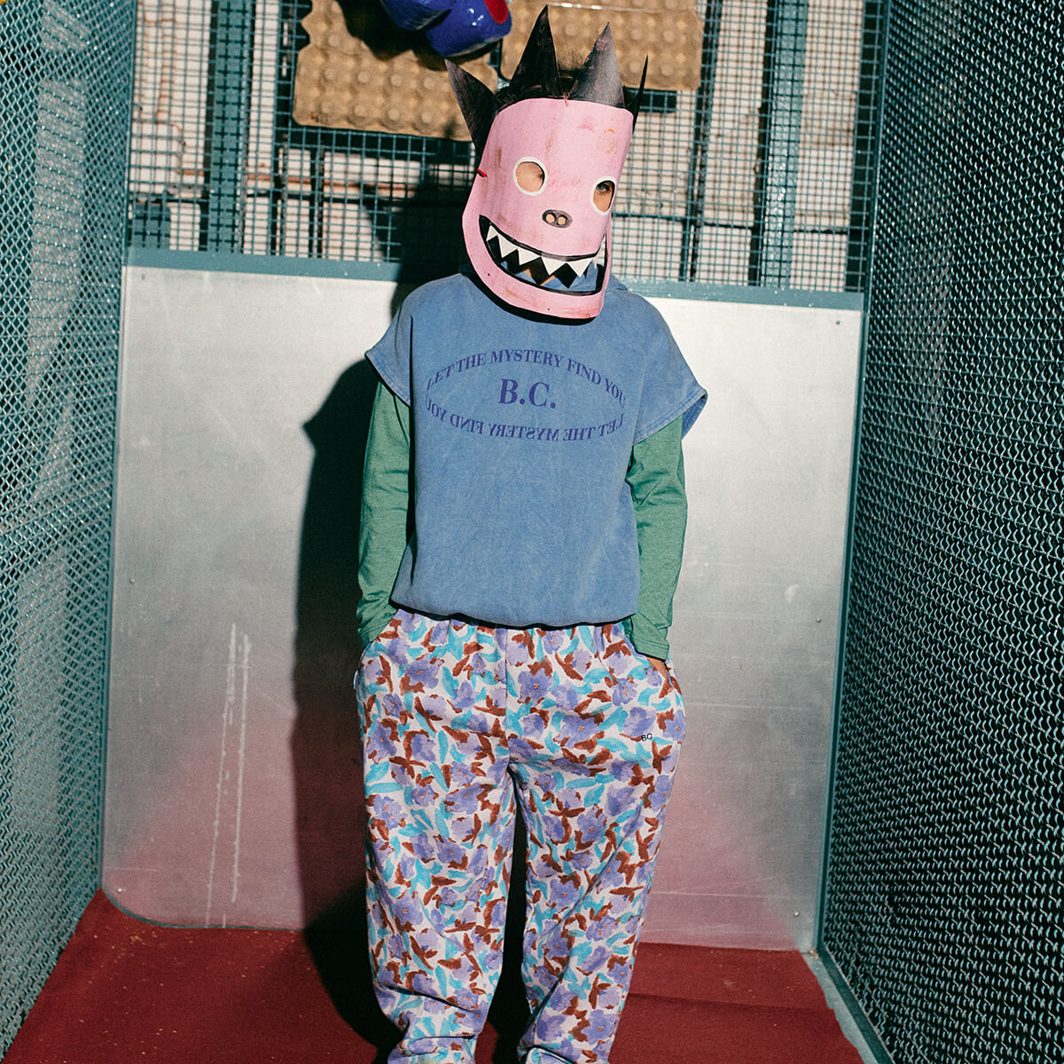 Pantalon de jogging cocon en coton imprimé all-over aquarelle multicolore artistique avec silhouette décontractée oversize pour le quotidien des enfants (2-13 ans)