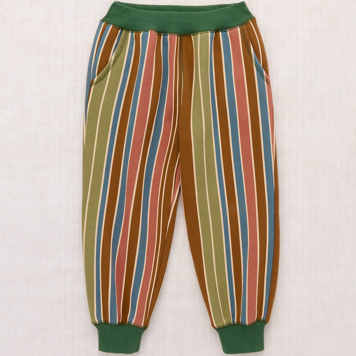 Pantalon de jogging en coton à rayures Sporty  avec taille élastique pour enfants (3-8 ans) – Confort au quotidien pour les activités