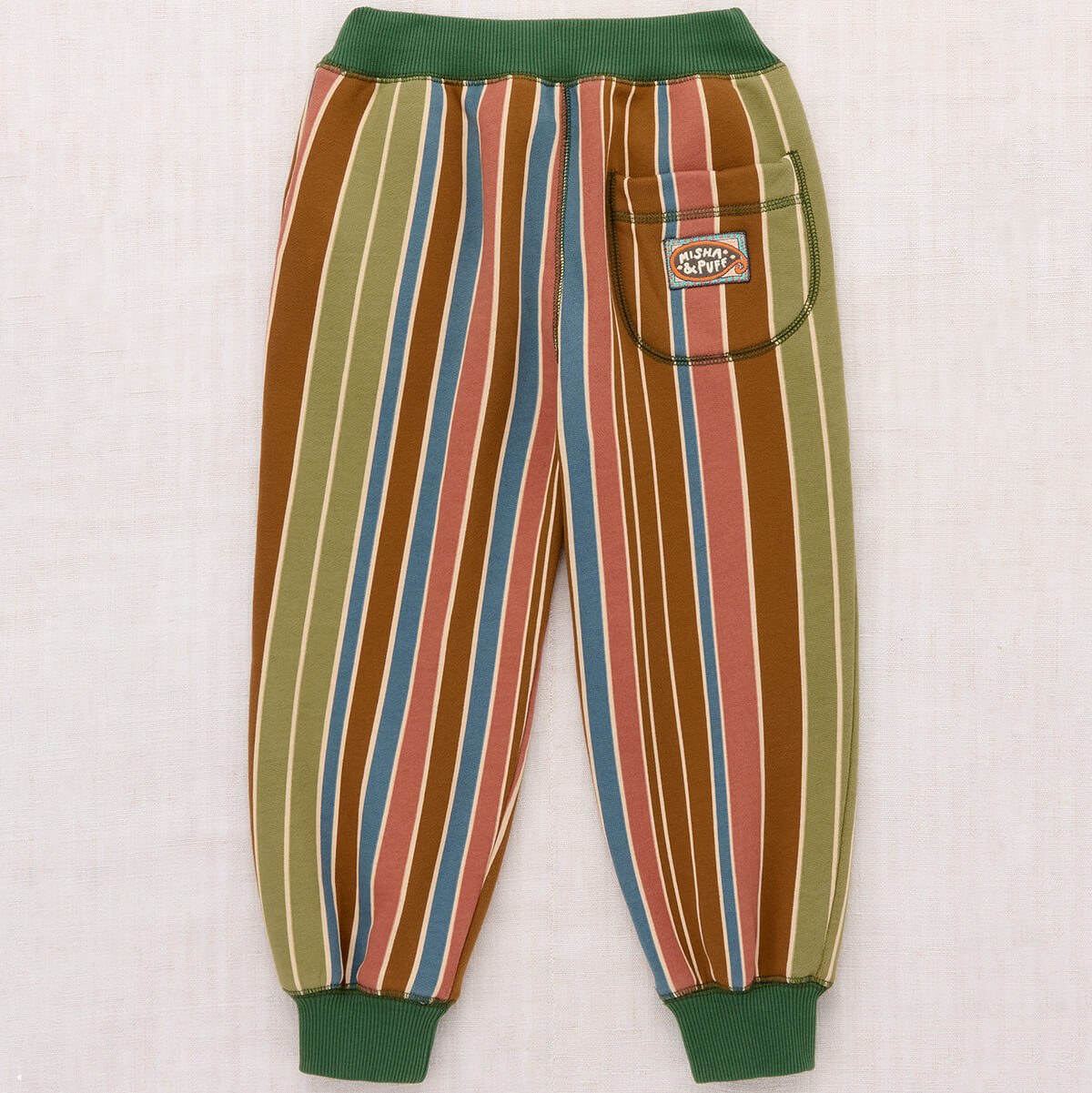 Pantalon de jogging en coton à rayures Sporty  avec taille élastique pour enfants (3-8 ans) – Confort au quotidien pour les activités