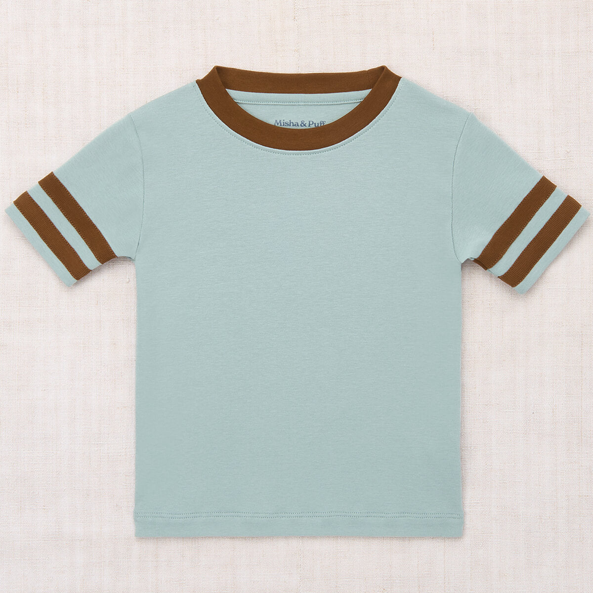 T-shirt décontracté en coton vert uni à col rond et manches courtes, coupe sport décontractée pour le quotidien des enfants (2-10 ans)