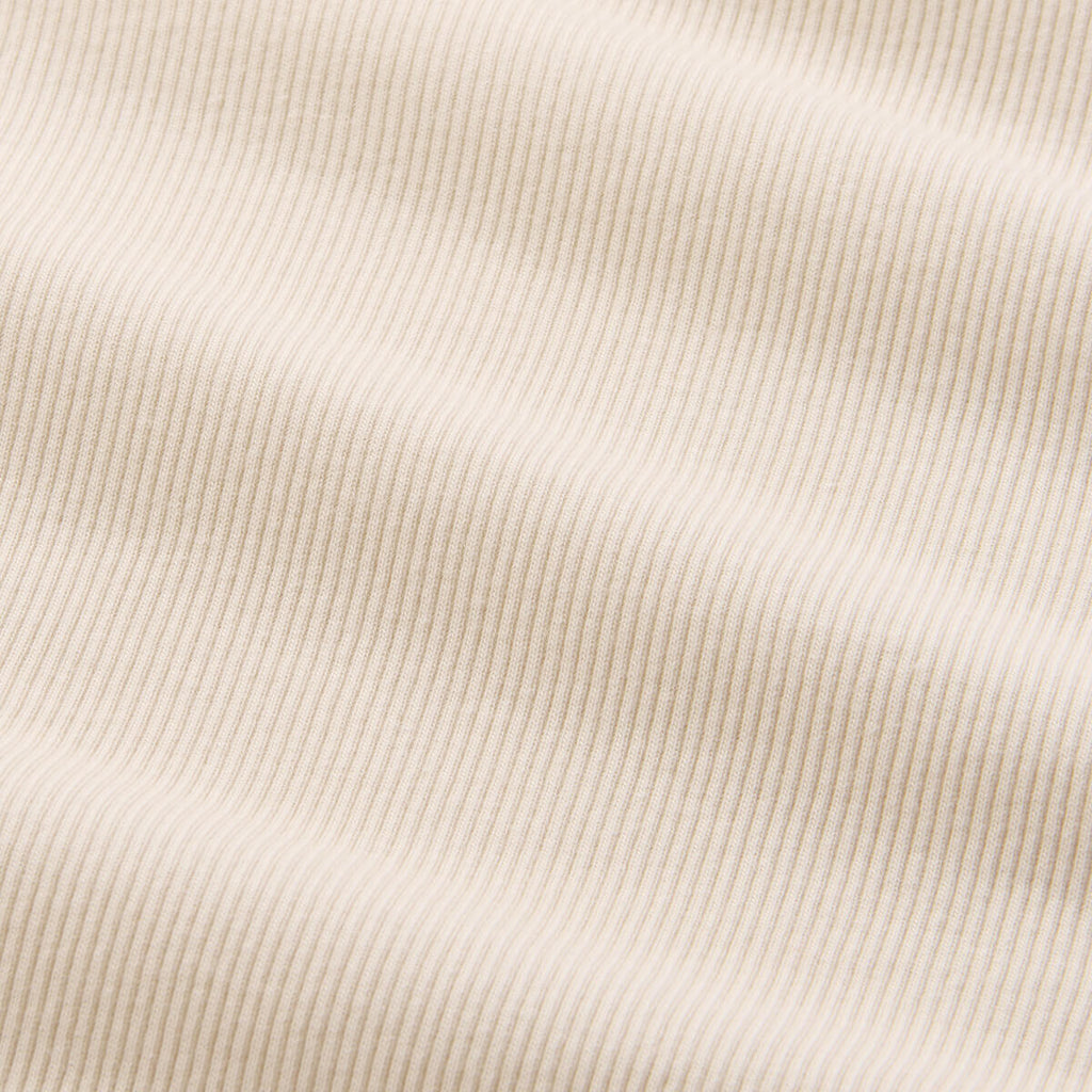 Col roulé minimaliste en coton uni blanc naturel, à manches longues et col montant, design polyvalent pour enfants, automne-hiver (2-10 ans)