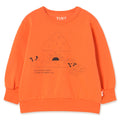 Sweat-shirt décontracté en coton pour l'été, rouge, motif bibliothèque avec impression livre créative pour enfants (3-10 ans)